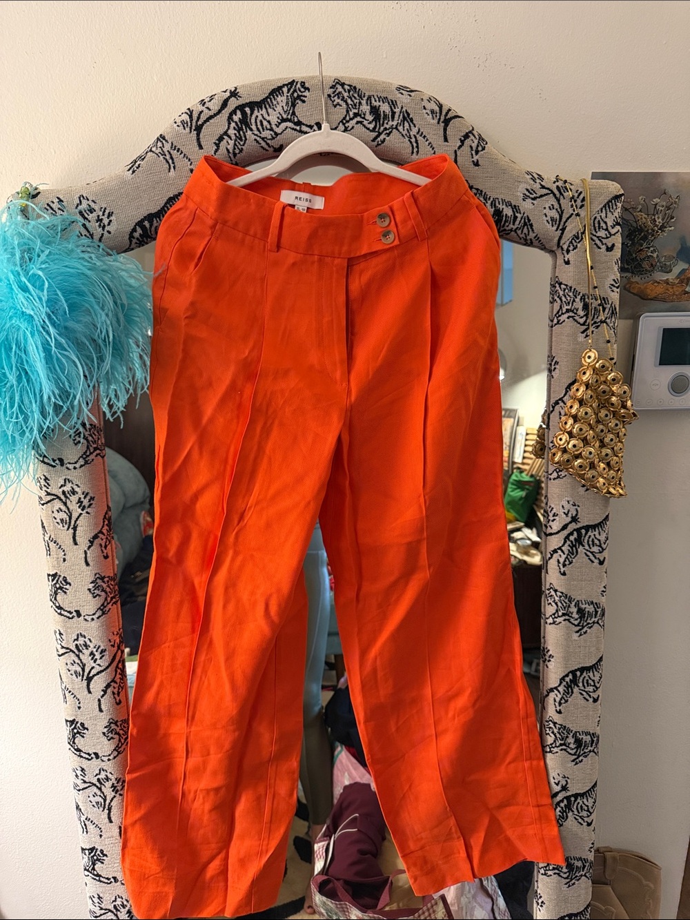 Reiss Orange High-Waist Wide-Leg Trousers